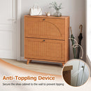 Narrow Shoe Cabinet with Adjustable and Removable Shelves for Entryway Foyer