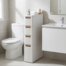 Narrow Storage Cabinet with Drawers and Removable Dividers