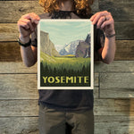 Yosemite National Park: Yosemite Valley Vertical (63 National Parks) Art Print