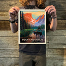 Rocky Mountains National Park: Moose in the Morning (63 National Parks) Art Print