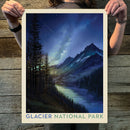 Glacier National Park: Starlight (63 National Parks) Art Print