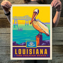 Louisiana (State Pride) Art Print