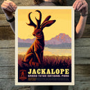 Grand Teton National Park: Jackalope (Legends & Monsters) Art Print