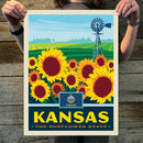 Kansas (State Pride) Art Print