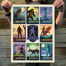 National Parks Legends Multi-Image 2 (Legends & Monsters) Art Print