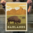 Badlands National Park: Good Life (63 National Parks) Art Print