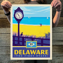 Delaware (State Pride) Art Print