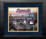 NBA Basketball Photo Picture Frame Kit - Oklahoma City Thunder (Navy Matting, Yellow Trim)
