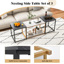 Nesting Coffee Table Set of 3-Black