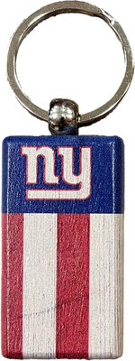 New York Giants Rectangle Flag Keychain