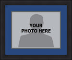 MLB Baseball Photo Picture Frame Kit - Tampa Bay Rays (Blue Matting, Gray Trim)