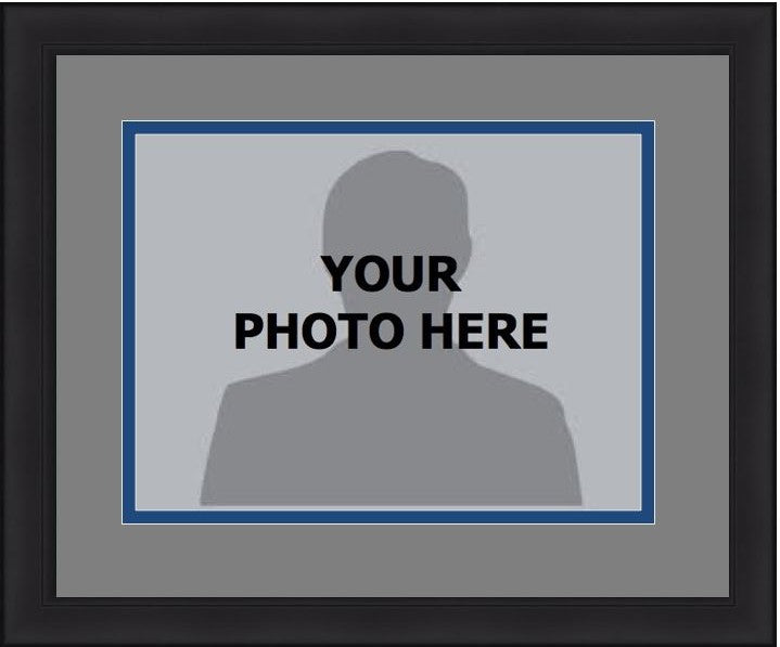 MLB Baseball Photo Picture Frame Kit - Seattle Mariners (Gray Matting, Navy Trim)