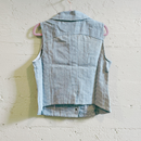 Nice Patches, Babe! Denim Vest Jacket with Zipper and Embroidered Patches [Sizes SM-XL]