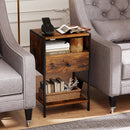 Nightstand with Charging Station Bedside Table with USB Ports and Outlets
