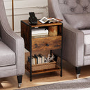 Nightstand with Charging Station Bedside Table with USB Ports and Outlets