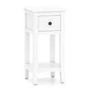 3-Tier Nightstand with Drawer and Open Storage Shelf