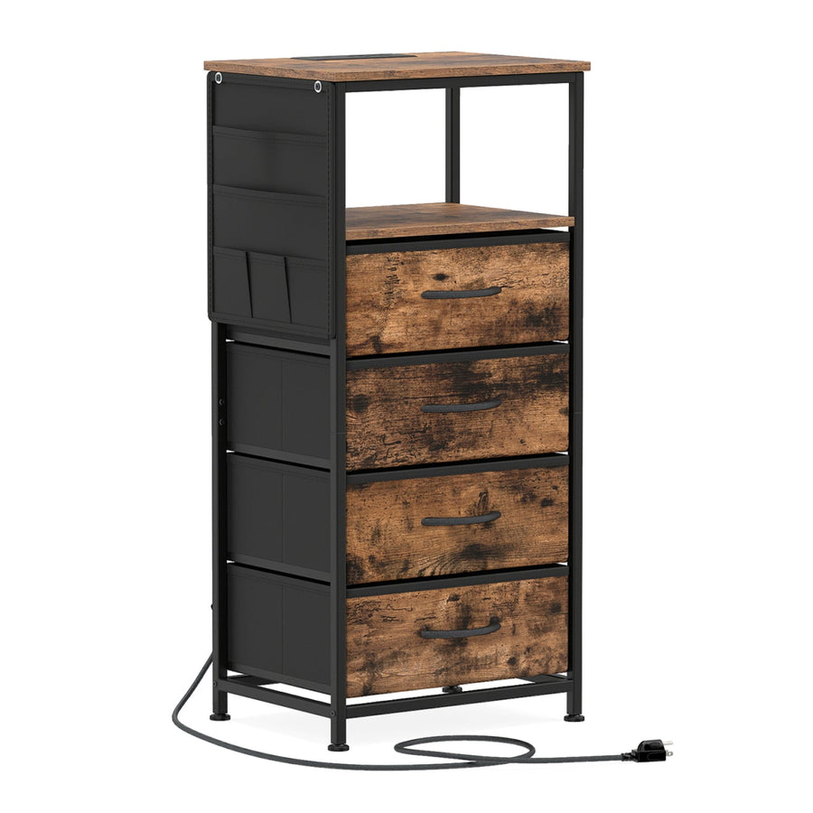 Nightstand with Integrated Charging Station 34
