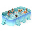 Portable Above Ground Swimming Pool with 24 Wall Panels