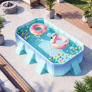Portable Above Ground Swimming Pool with 8 Support Panels