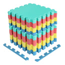 Interlocking Foam Floor Tiles 36-Pack with Borders