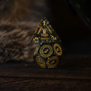 Nordic Black Shattered Glass Dice Set - Dice Around the World Collection