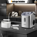 Nugget Countertop Ice Maker with Soft Chewable Pellet Ice-Silver