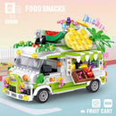 Fruit Cart Food Truck Building Block toys Minifigures Food Trucks Fun for All over 500 Pieces