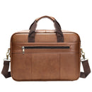 Men's Leather Crossbody Laptop Bag