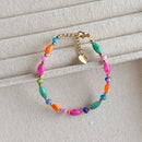 Titanium Steel Shell Beaded Bracelet