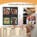 Custom Photo Collage Throw Blanket with Names - Upload 4 Photos