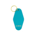 OMG I DGAF Motel Keychain in Aqua Blue