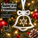 Personalized Photo Projection Bell and Snowflake Ornament