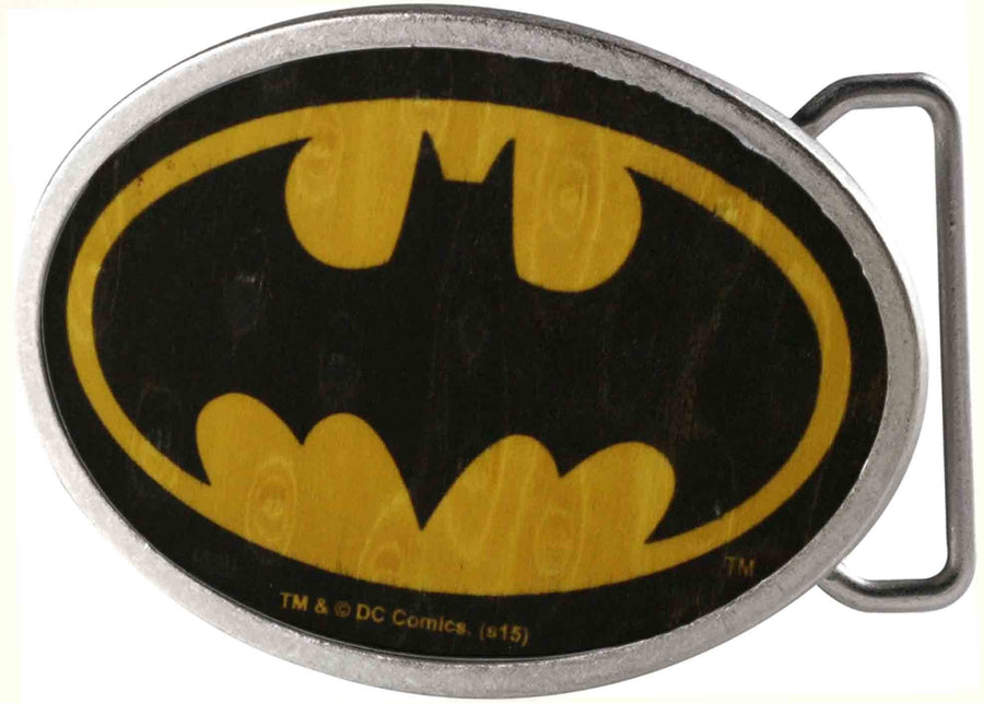 Batman Framed FCWood Black/Yellow - Matte Oval Rock Star Buckle