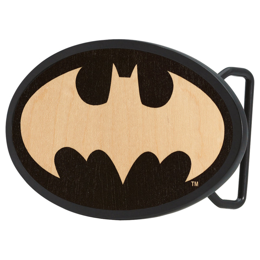 Batman Framed GW Black - Chrome Oval Rock Star Buckle