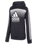 Adidas Big Boys Colorblock Melange Pullover Hoodie, Size S/8