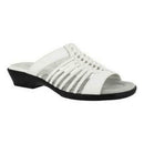 Easy Street Womens White Nola Comfort Slip On Slide Sandals Size 10
