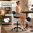 Drafting Chair with Adjustable Height & Footring