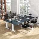 Office Guest Chairs Set of 4 with Metal Sled Base and Armrests-Black