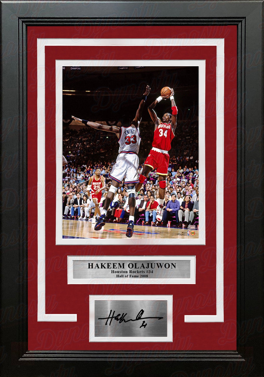 Hakeem Olajuwon in Action Houston Rockets 8