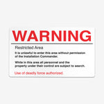 Warning Sign Playmat