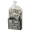 One Small Positive Thought Stationery Set | Giftable | Notebooks, Pencils, Pen Holder