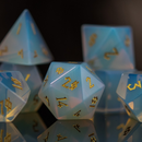 Opalite Stone Dice Set