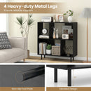 Open Shelf Bookcase with 4 Compartments
