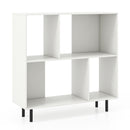 Open Shelf Bookcase with 4 Compartments