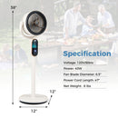 Oscillating Pedestal Fan with Remote and 8 Speeds
