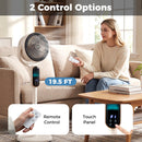 Oscillating Pedestal Fan with Remote and 8 Speeds