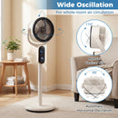 Oscillating Pedestal Fan with Remote and 8 Speeds