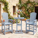 Outdoor Bar Stool 29" Height with Backrest and Armrests