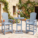 Outdoor Bar Stool 29" Height with Backrest and Armrests