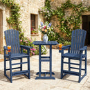 Outdoor Bar Stool 29" Height with Backrest and Armrests